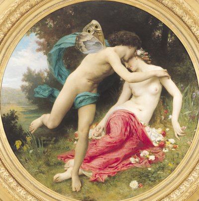 Flora and Zephyr, 1875 by William Adolphe Bouguereau